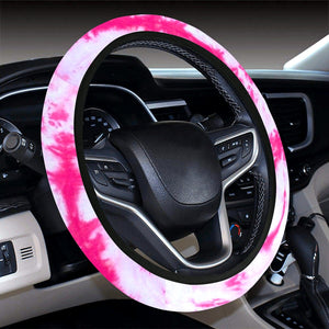 Pink Tie Dye Grunge Abstract Art Steering Wheel Cover, Car Accessories, Car