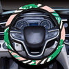 Tropical Jungle Green Palm Leaves Steering Wheel Cover, Car Accessories, Car