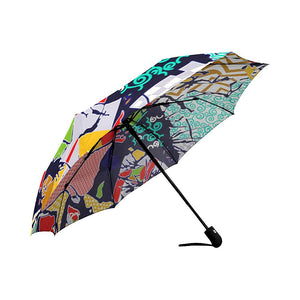 Abstract Art Auto-Foldable Umbrella (Model U04)