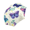 Abstract Butterfly Seamless Vintage Flower Pattern Auto-Foldable Umbrella (Model U04)