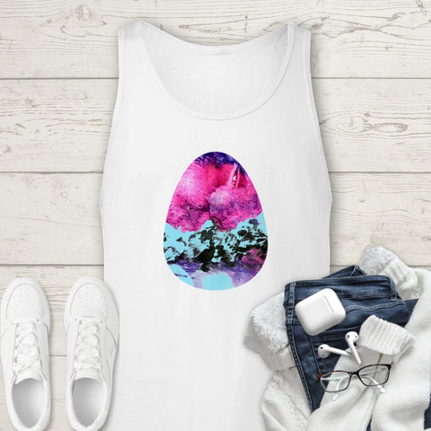 Image of Abstract Colorful Inner Egg Chaos Multicolored Premium Unisex Tank Top, Graphic