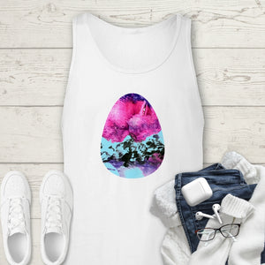 Abstract Colorful Inner Egg Chaos Multicolored Premium Unisex Tank Top, Graphic