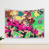 Abstract Colorful Retro Animal Print Indoor Wall Tapestries, Living Room,