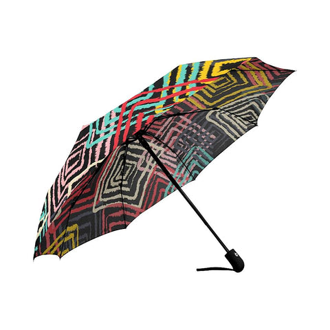 Image of Abstract Geometric Pattern Auto-Foldable Umbrella (Model U04)