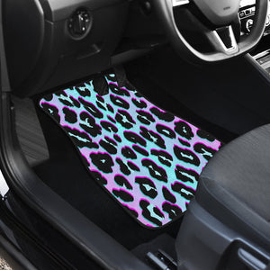 Abstract Leopard print Car Mats Back/Front, Floor Mats Set, Car Accessories