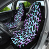 Leopard Print Abstract Front Car Seat Covers, Animal Print Car Seat Protector,