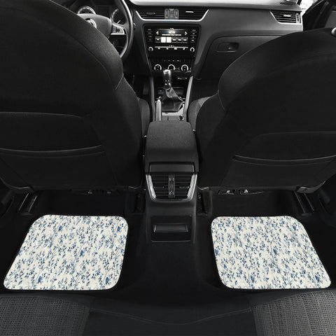 Image of Abstract Pattern Floral flowers Car Mats Back/Front, Floor Mats Set, Car Accessories