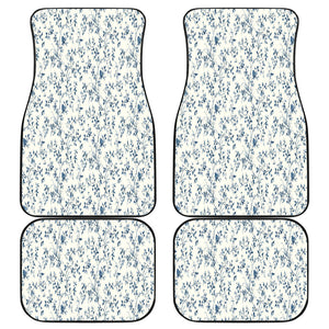 Abstract Pattern Floral flowers Car Mats Back/Front, Floor Mats Set, Car Accessories