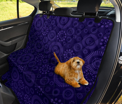 Image of Purple Aztec Bohemian Car Seat Covers - Ethnic Boho Chic Abstract Art, Backseat Pet Protector, Unique Car Accessories