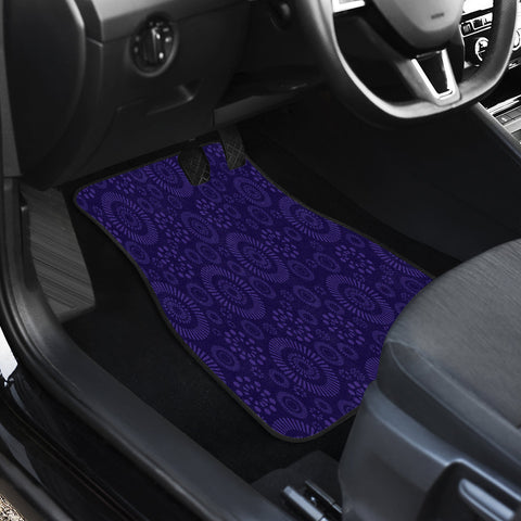 Image of Abstract Purple Ethnic Aztec Boho Chic Bohemian Pattern Car Mats Back/Front,