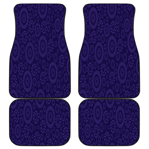 Image of Abstract Purple Ethnic Aztec Boho Chic Bohemian Pattern Car Mats Back/Front,