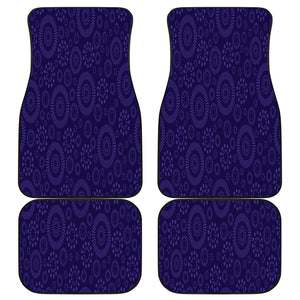 Abstract Purple Ethnic Aztec Boho Chic Bohemian Pattern Car Mats Back/Front, Floor Mats Set, Car Accessories