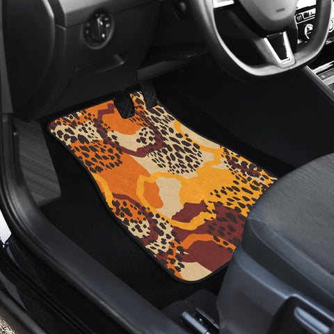Image of Abstract Tribal ethnic Car Mats Back/Front, Floor Mats Set, Car Accessories