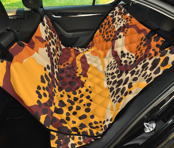 Tribal Ethnic Pattern Car Back Seat Covers , Abstract Art, Backseat Pet