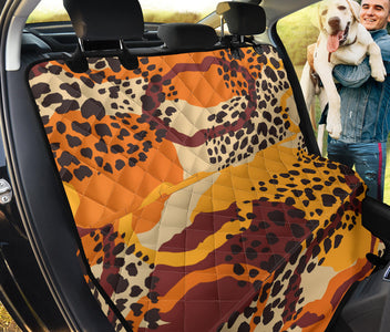Tribal Ethnic Pattern Car Back Seat Covers , Abstract Art, Backseat Pet