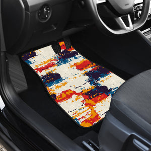 Abstract smears paint Car Mats Back/Front, Floor Mats Set, Car Accessories