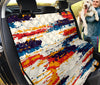 Abstract Paint Smear Pet Car Seat Covers , Artistic Backseat Protectors,