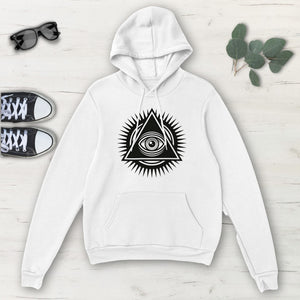 All Seeing Eye Pyramid Multicolored Classic Unisex Pullover Hoodie, Mens,