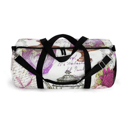 Image of Antique Floral Teapot Duffel Bag, Weekender Bags/ Baby Bag/ Travel Bag/ Hospital