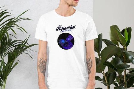 Aquarius Zodiac Unisex T,Shirt, Mens, Womens, Short Sleeve Shirt, Graphic Tee,