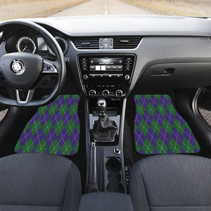 Argyle pattern Car Mats Back/Front, Floor Mats Set, Car Accessories