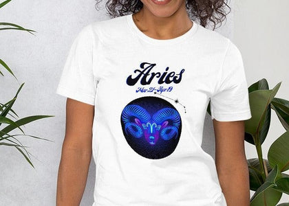 Aries Zodiac Unisex T,Shirt, Mens, Womens, Short Sleeve Shirt, Graphic Tee,