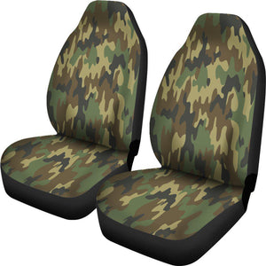 Army Green Camouflage 2 Front Car Seat Covers Car Seat Covers,Car Seat Covers Pair,Car Seat Protector,Front Seat Covers,Seat Cover for Car,