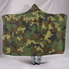 Army Green Camouflage Colorful Throw,Vibrant Pattern Hooded blanket,Blanket with Hood,Soft Blanket,Hippie Hooded Blanket,Sherpa Blanket