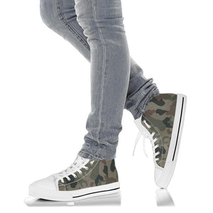 High Top Army Green Camo Shoes