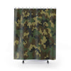 Army Green Camouflage Multicolored Shower Curtains, Water Proof Bath Decor | Spa