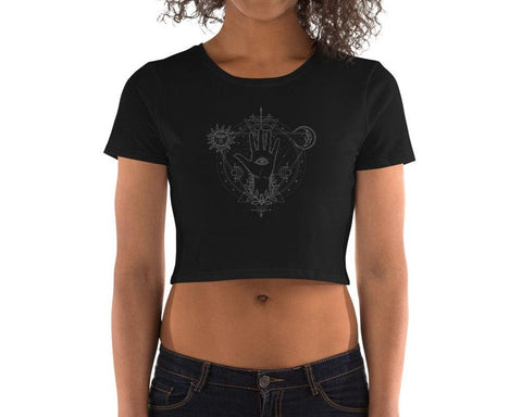 Image of Astrological All Seeing Eye Women’S Crop Tee, Fashion Style Cute crop top,