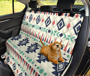Custom Aztec Boho Style Car Seat Covers - Abstract Art, Backseat Pet Protectors, Stylish Car Accessories