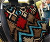 Boho Aztec Pattern Car Back Seat Covers , Abstract Art, Backseat Pet Protectors,