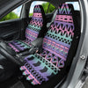 Aztec Ethnic Boho Chic Pattern Front Car Seat Covers, Bohemian Style Seat