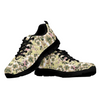 Beige Colorful Floral Casual Shoes, Shoes Low Top Shoes, Mens, Athletic Sneakers,Kicks Sports Wear, Top Shoes,Running Shoes,Running Shoes