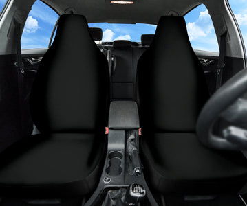 Classic Black Car Seat Covers, Front Seat Protectors, Stylish Car Accessories,