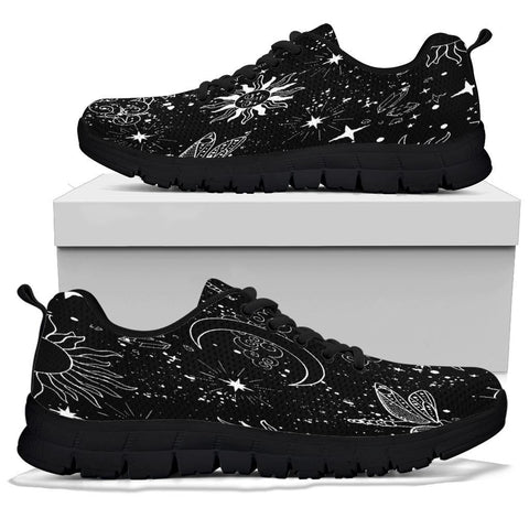 Image of Astrological Space Women's Sneaker , Breathable, Custom Printed Hippie Style,