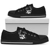 Black And White Cat Hippie, Low Tops Sneaker, Streetwear, Canvas Shoes,High Quality,Handmade Crafted,Spiritual, Multi Colored
