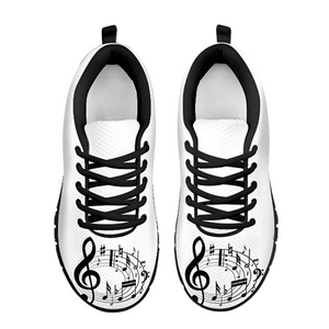 Black And White Musical Sneakers Womens, Mens, Shoes,Training Shoes, Colorful,Artist Shoes Low Top Shoes, Casual Shoes, Kids Shoes, Top Shoe