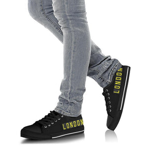 Black and Yellow Women's Low Top Canvas Shoes , Multi,Colored Streetwear ,
