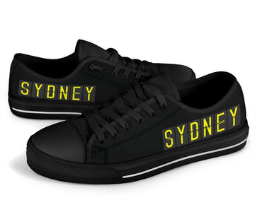 Sydney City Women's Low Top Canvas Shoes, Hippie Streetwear, Multicolor