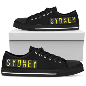 Sydney City Women's Low Top Canvas Shoes, Hippie Streetwear, Multicolor