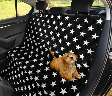 Image of Cute Black Mini Stars Car Seat Covers , Abstract Art, Pet,Friendly Backseat