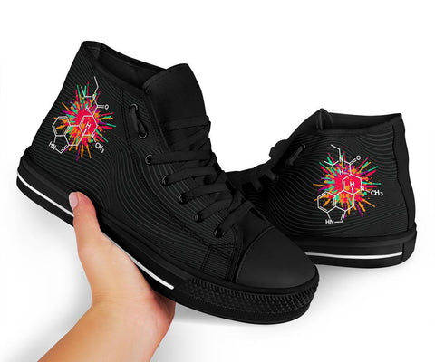 Image of Black Chemistry Women's High,Tops, Canvas Shoes, Quality Hippie