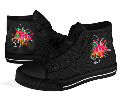 Image of Black Chemistry Women's High,Tops, Canvas Shoes, Quality Hippie