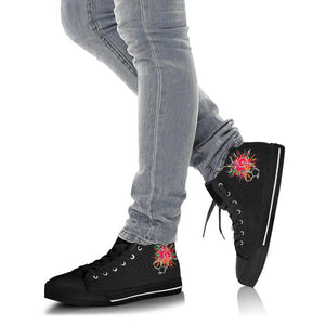 Black Chemistry Women's High,Tops, Canvas Shoes, Quality Hippie