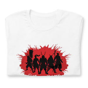 Black & Red Ninja Assasins Unisex T,Shirt, Mens, Womens, Short Sleeve Shirt,