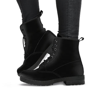 Black Chic: Women's Vegan Leather Boots, Women's Winter Boots, Comfortable Rain