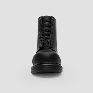 Black Vegan Boots , Wo's Fashion Footwear , Crafted Girls' Shoes ,