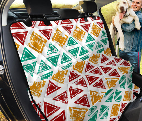 Image of Colorful Triangular Bohemian Car Seat Covers , Boho Chic Abstract Art